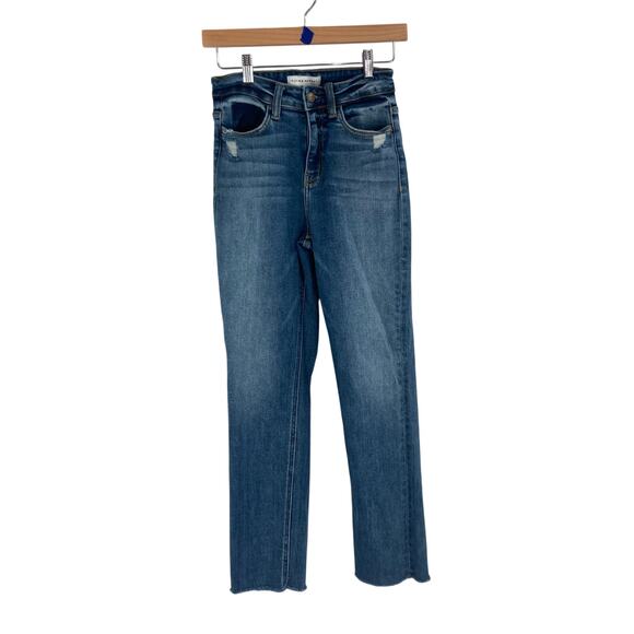 Flying Monkey High Rise Ankle Raw Hem Jeans Size 25 - Picture 4 of 15